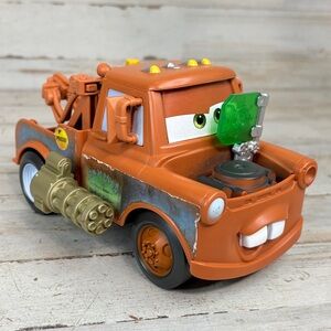 Disney Cars 2 Spy Shifters Mater Pixar Tow Truck Rare Spy Glass Cannons